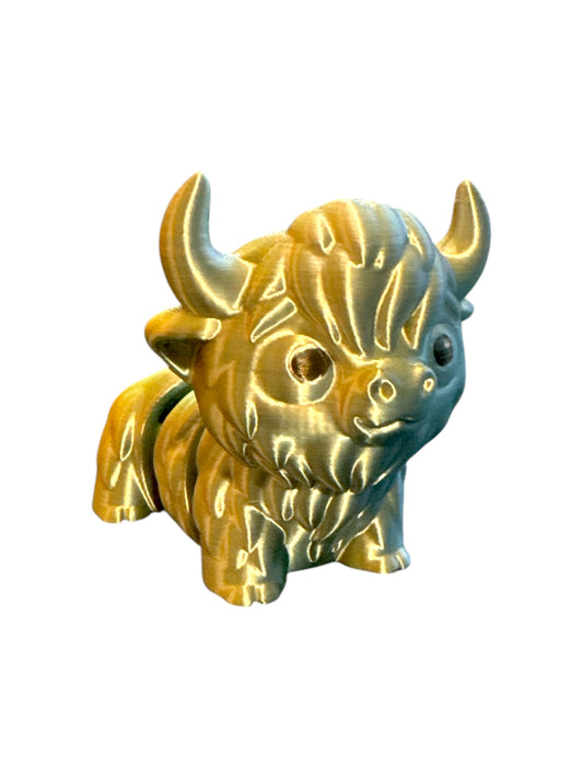 3d printed highland cow toy