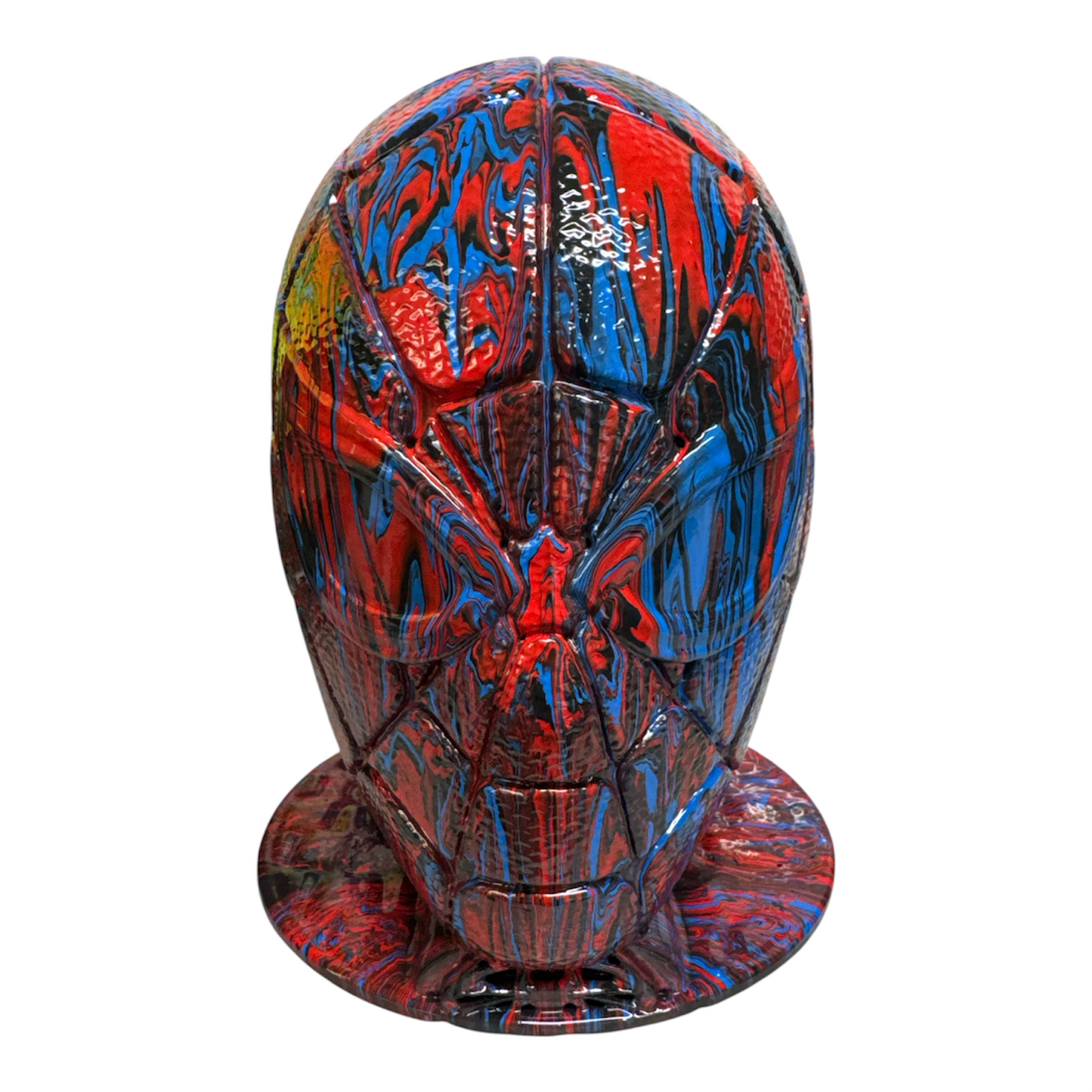 Spider Man Head Fluid Art Piece (NO11)