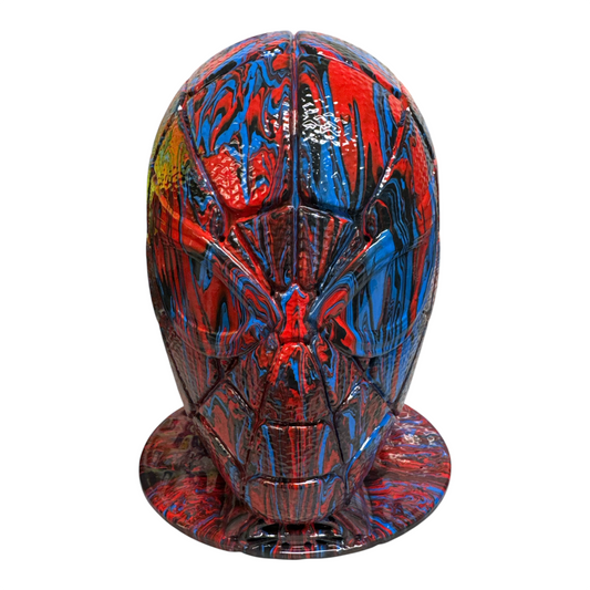 Spider Man Head Fluid Art Piece (NO11)