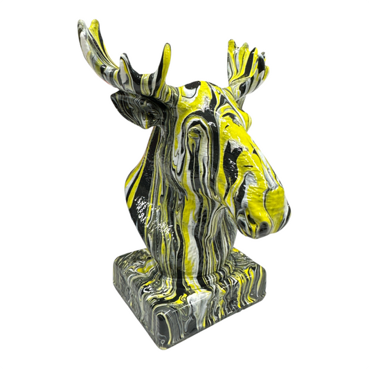 Moose Head Fluid Art Piece (NO14)