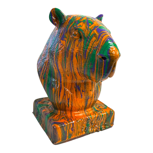 Capybara Head Fluid Art Piece (NO21)