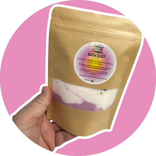 Birthday Cake Bath Dust