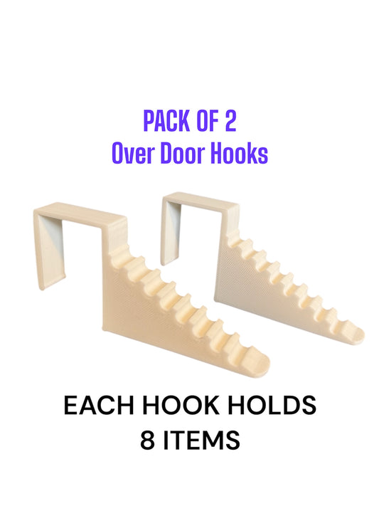 x2 Over Door Multi Hooks