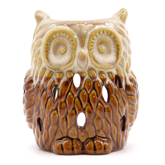 Classic Rustic Oil Burner - Owl (assorted random colour)