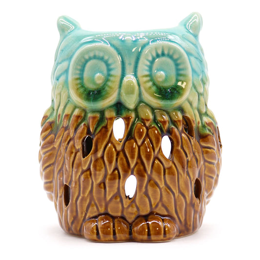 Classic Rustic Oil Burner - Owl (assorted random colour)