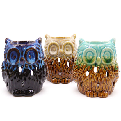 Classic Rustic Oil Burner - Owl (assorted random colour)