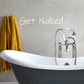 Get Naked | Bathroom Wall Sticker Decal Quote Words Vinyl