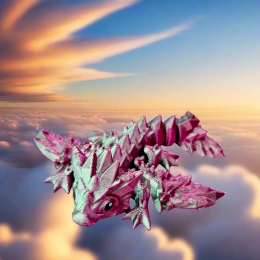 Flying Baby Crystal Dragon