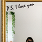 P.S. I LOVE YOU | Bedroom Wall Art Sticker Quote | Decal Romance Door Vinyl