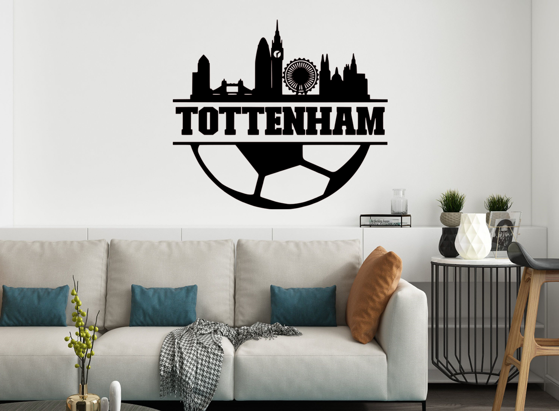 Tottenham spurs football club wall Decal Vinyl Sticker Wall Words